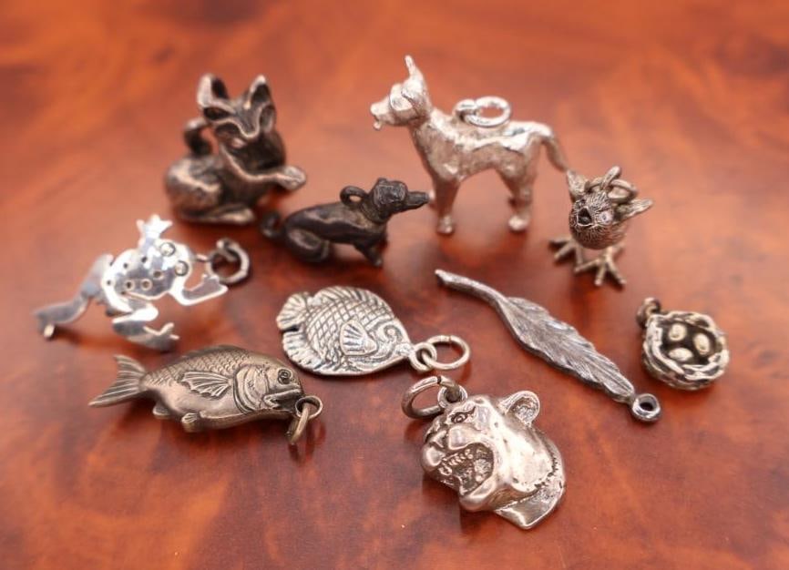 Vintage sterling silver animal charms (1 of 4)