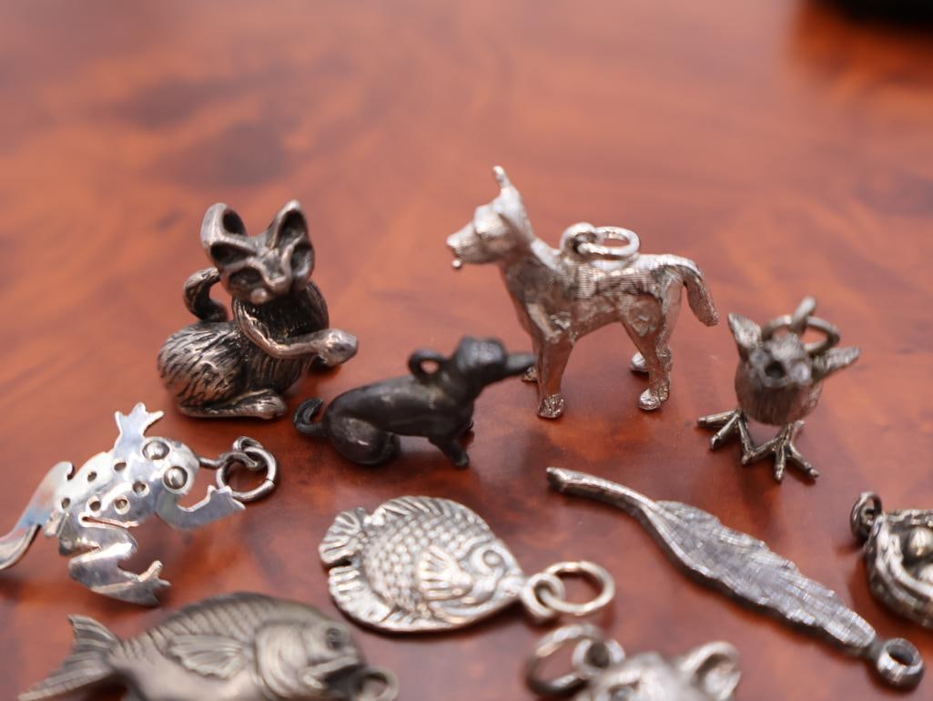Vintage sterling silver animal charms - 2
