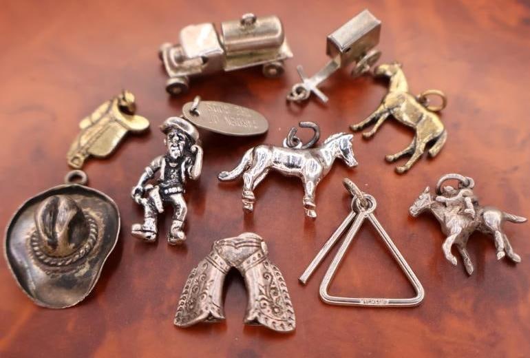 Collection of vintage sterling silver charms (1 of 4)