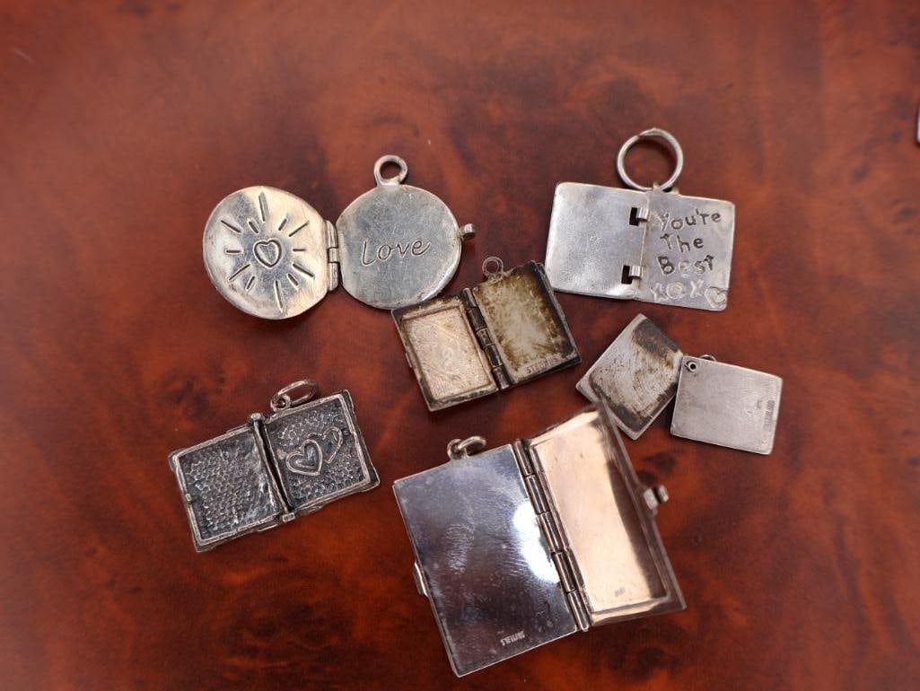 Collection of sterling silver charms - 4