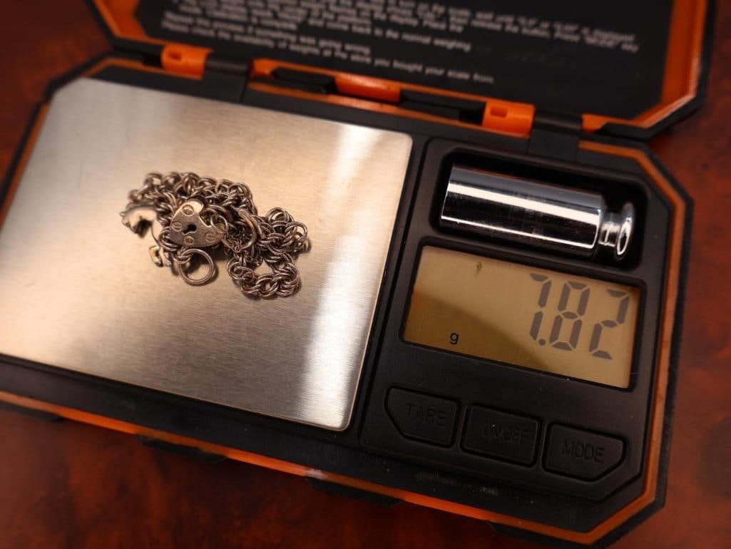 Two sterling silver equestrian-themed charm bracelets - 8