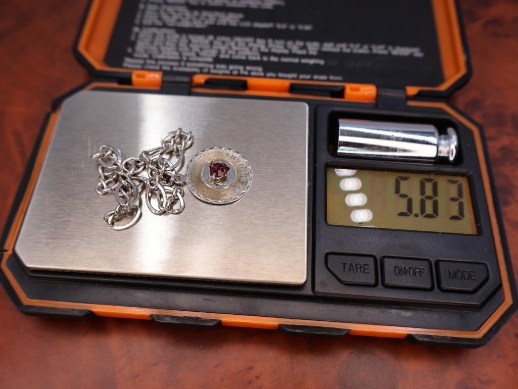 Two sterling silver charm bracelets - 4