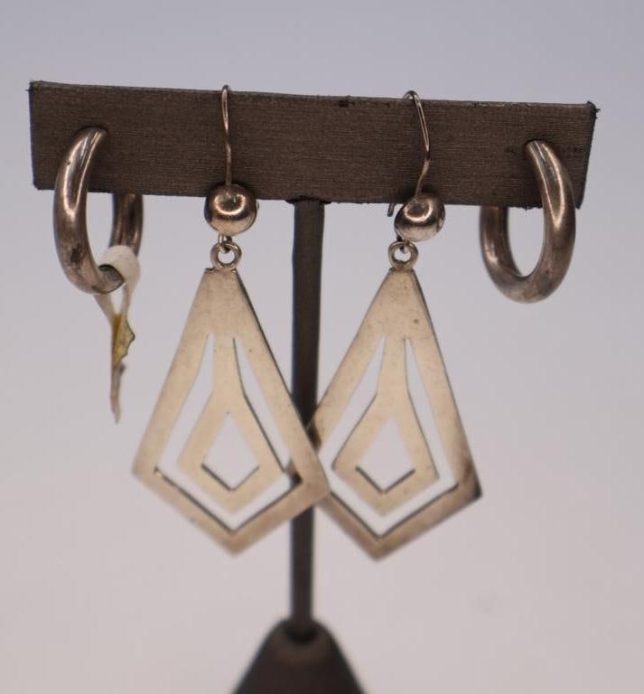 L.Flores Hoops and .925 Taxco Mexico earrings (1 of 7)