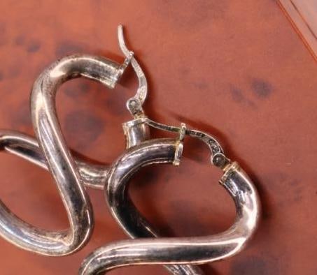 Two pairs of sterling earrings - 4