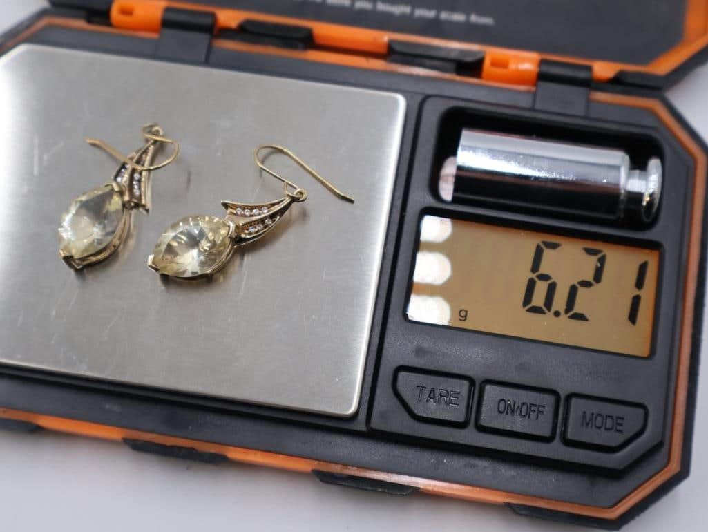 Three pairs of silver earrings - 5