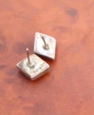 Sterling Silver Tiger Eye and Black Onyx Earrings - 9