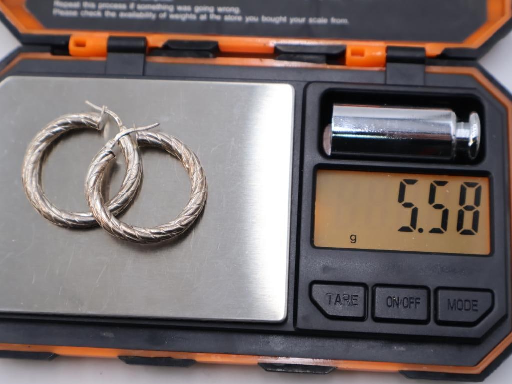 Sterling Silver Earrings including Pearls - 5