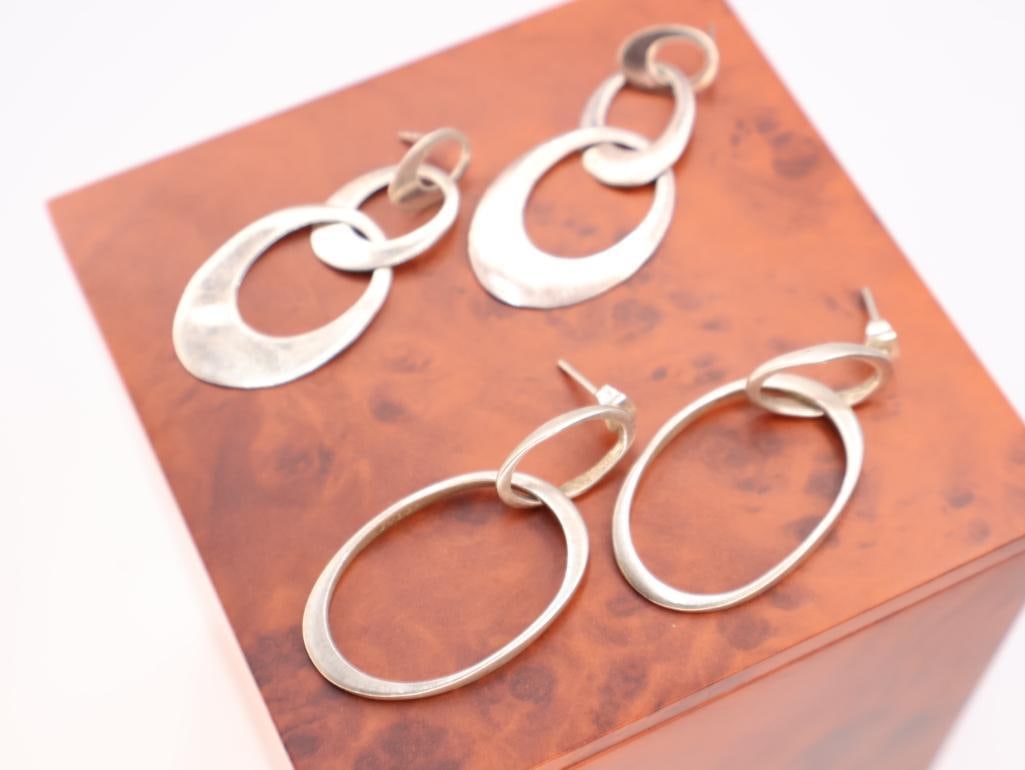 Two pairs of sterling earrings - 2