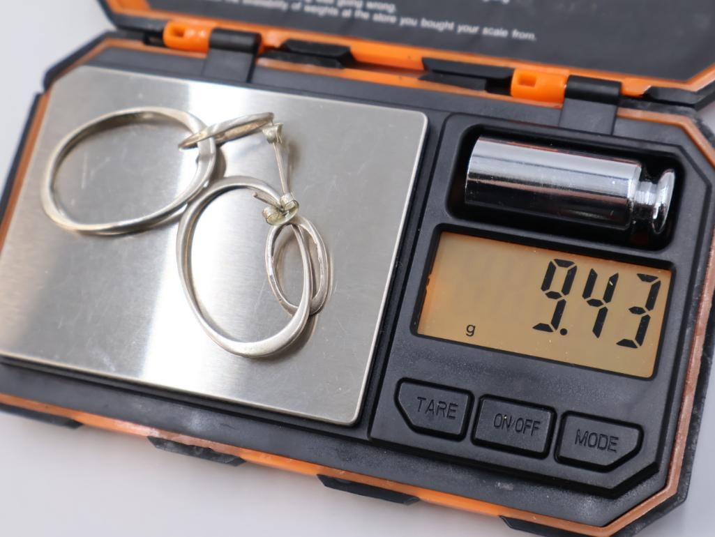 Two pairs of sterling earrings - 5