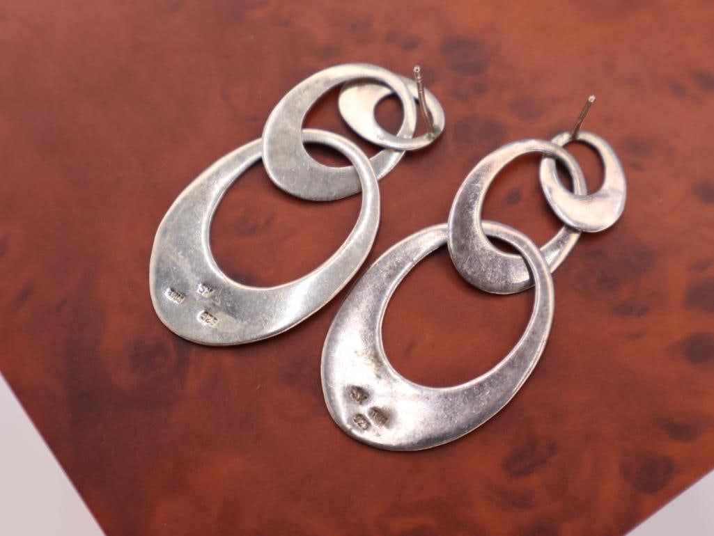 Two pairs of sterling earrings - 6