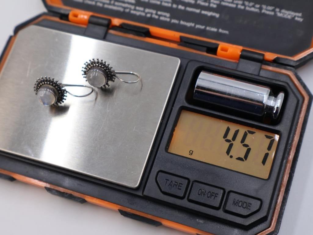 Three pairs of sterling silver earrings - 6