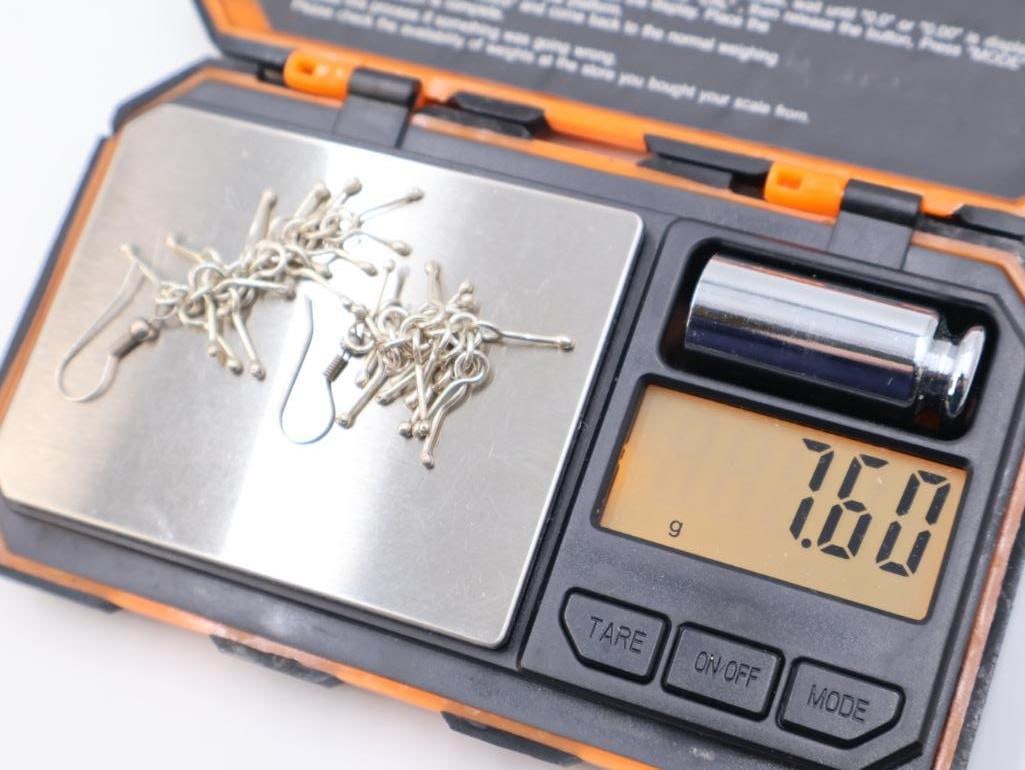 Two pair of sterling earrings - 5