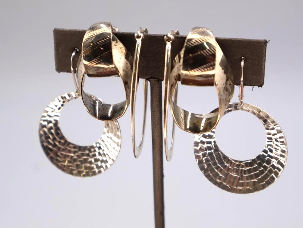 Two pairs of sterling earrings - 2