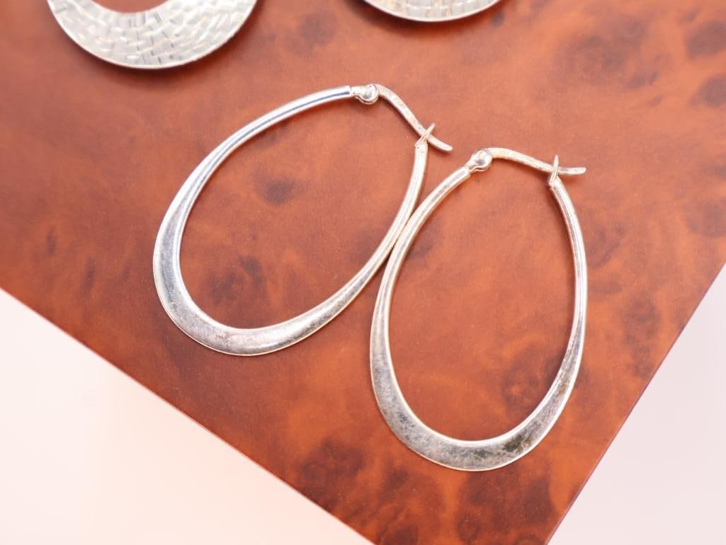 Two pairs of sterling earrings - 4