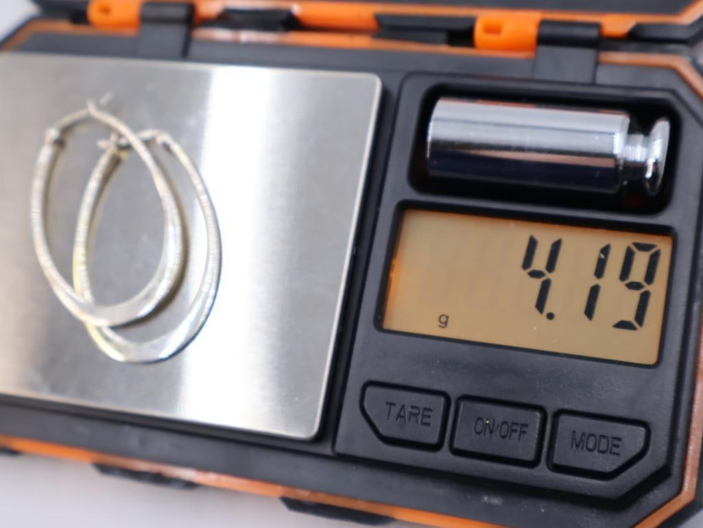 Two pairs of sterling earrings - 5