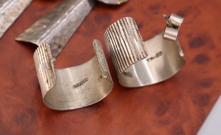 Collection of vintage sterling silver and lapis lazuli earrings - 3