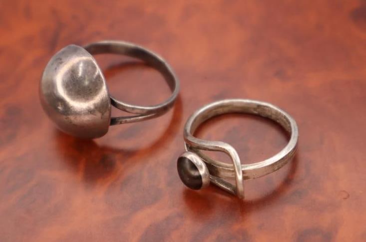 Vintage sterling silver rings - 3