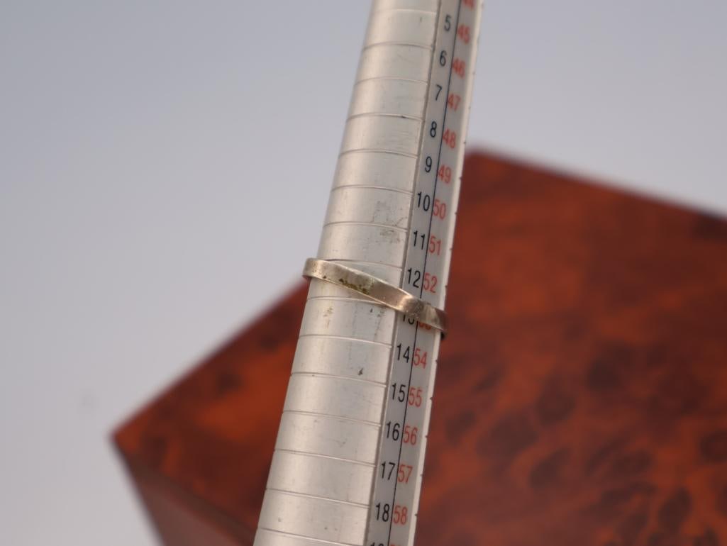 Silver spinner ring and an adjustable initial ring - 8