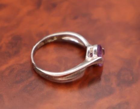 These are sterling silver rings with semi-precious stones - 3