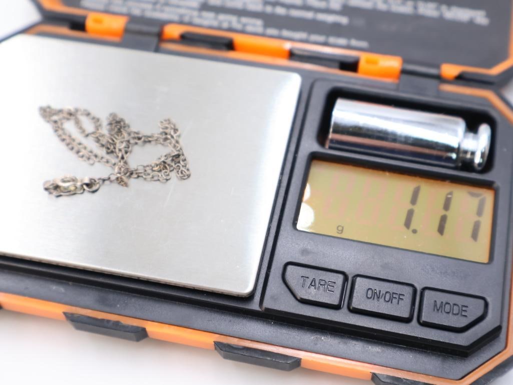 Collection of assorted scrap sterling silver chains and rings - 15