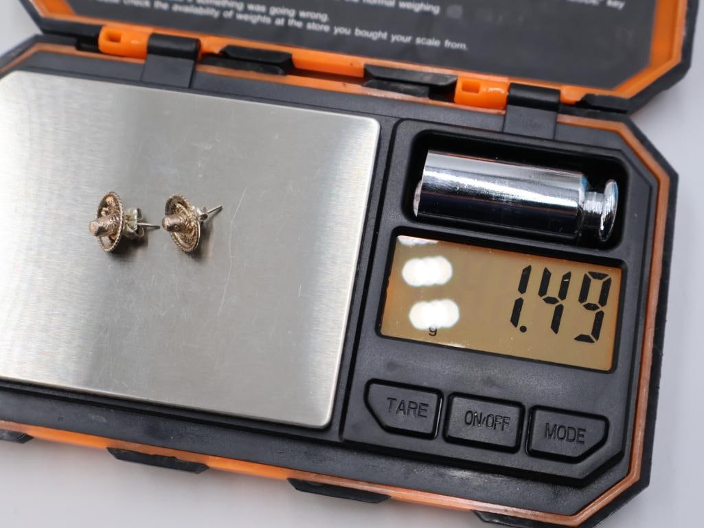 Vintage sterling silver jewelry set - 4