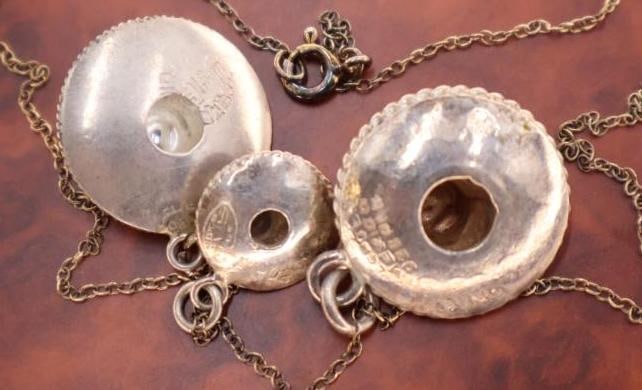 Vintage sterling silver jewelry set - 5