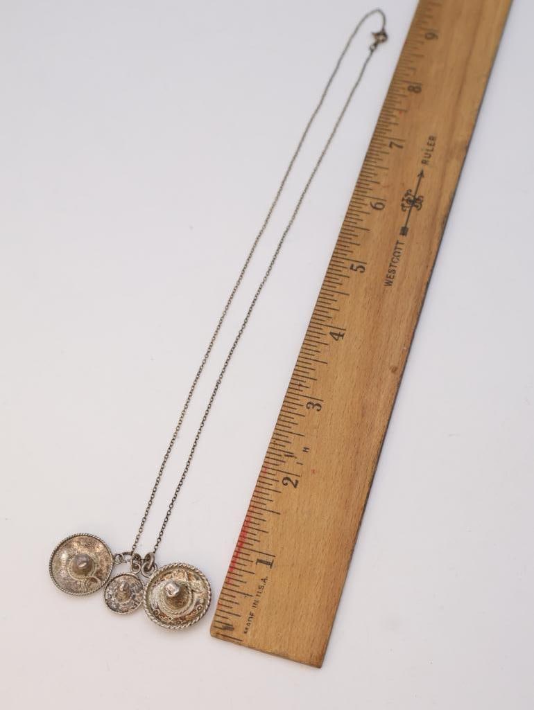Vintage sterling silver jewelry set - 6