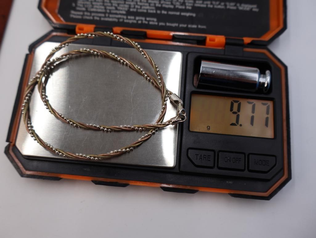 Gold Wash Sterling Chain and More - 11