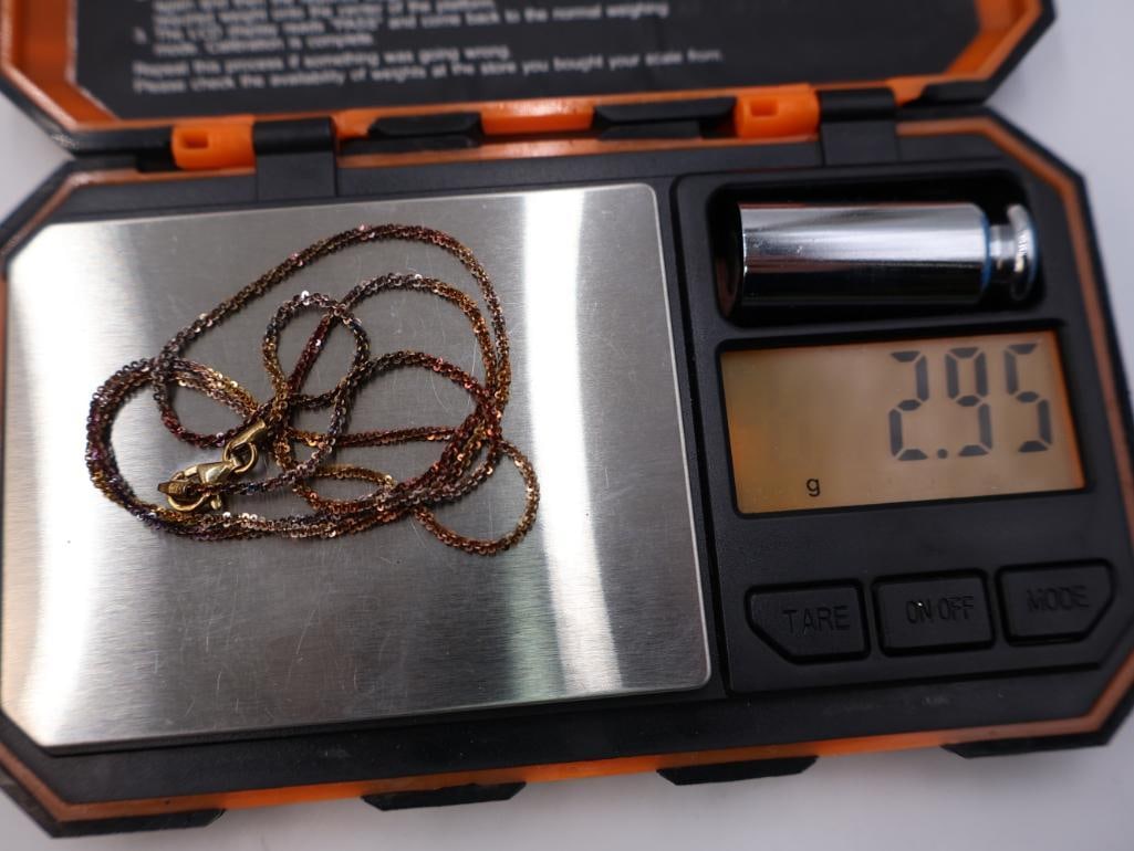 Gold Wash Sterling Chain and More - 6