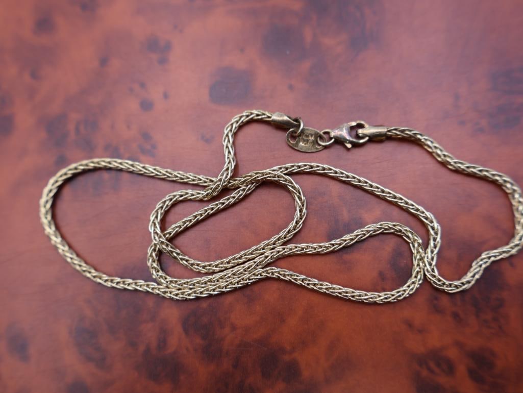 Gold Wash Sterling Chain and More - 8