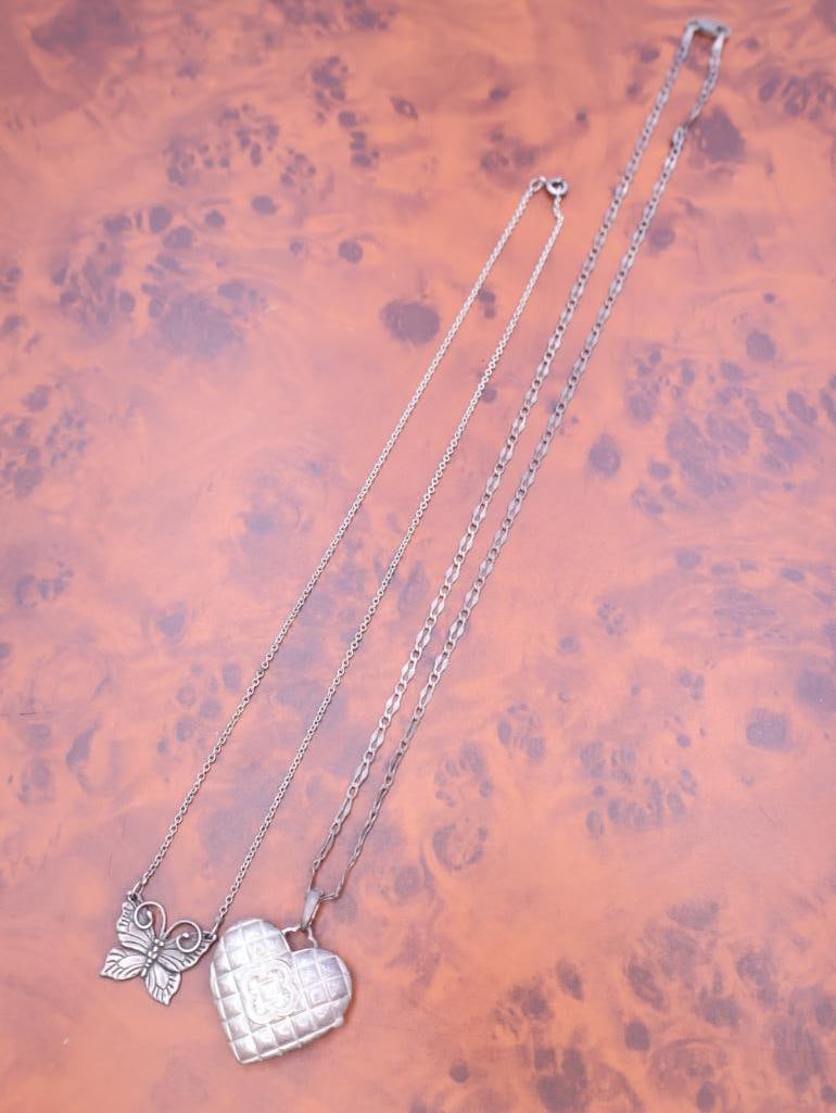 Two sterling necklaces - 2