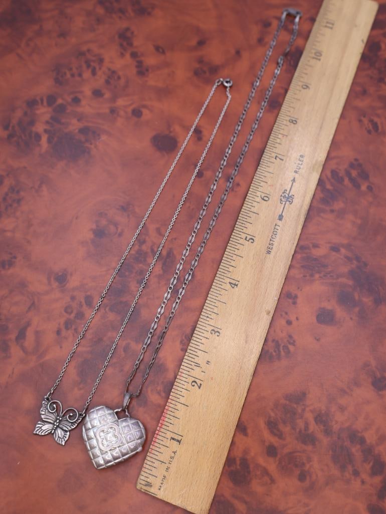 Two sterling necklaces - 3