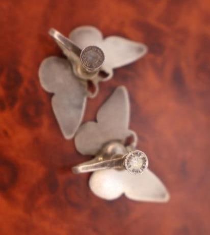 Three pairs of vintage sterling silver earrings - 5