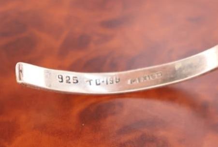 Sterling silver cuff bangles - 4