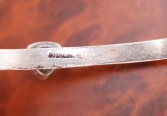 Sterling silver cuff bangles - 8