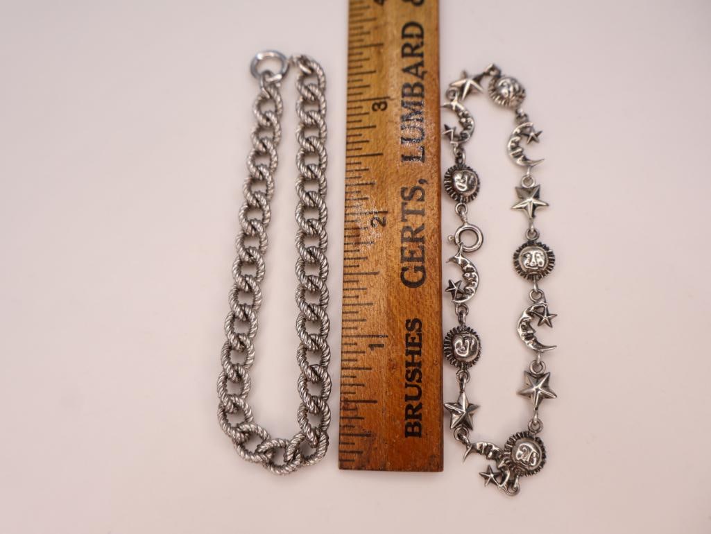 Two vintage sterling bracelets - 2