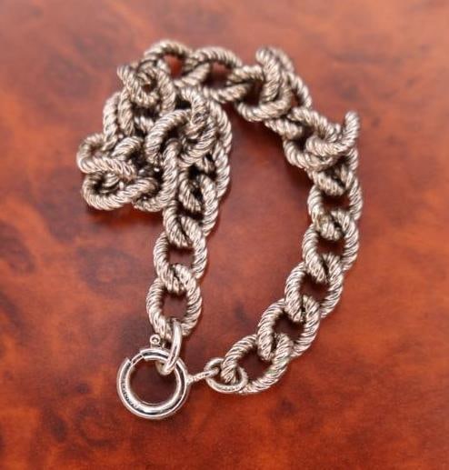 Two vintage sterling bracelets - 5