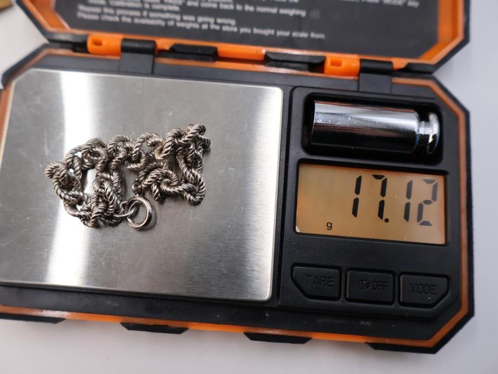 Two vintage sterling bracelets - 6