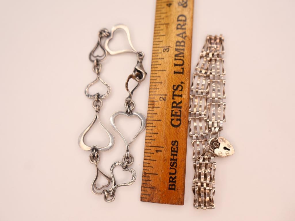 Two Beautiful sterling ladies Bracelets - 2