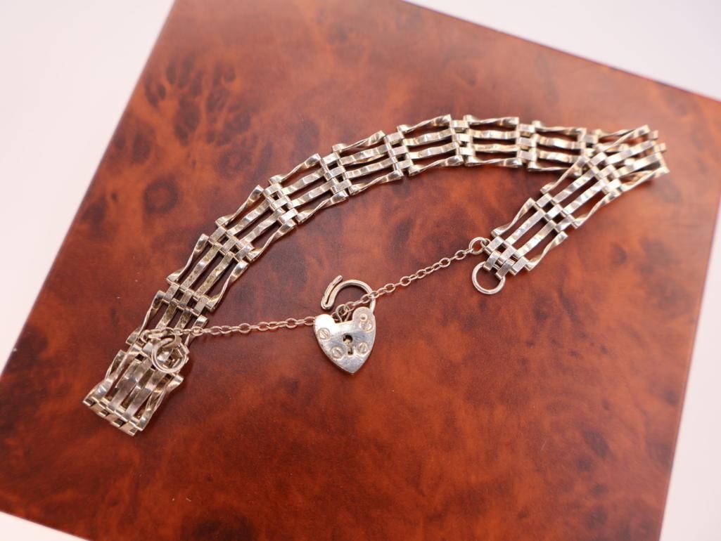 Two Beautiful sterling ladies Bracelets - 5
