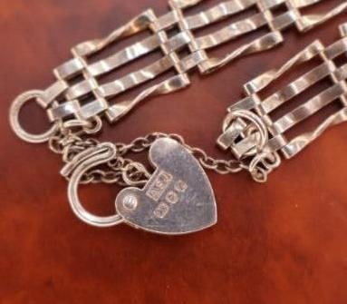 Two Beautiful sterling ladies Bracelets - 6