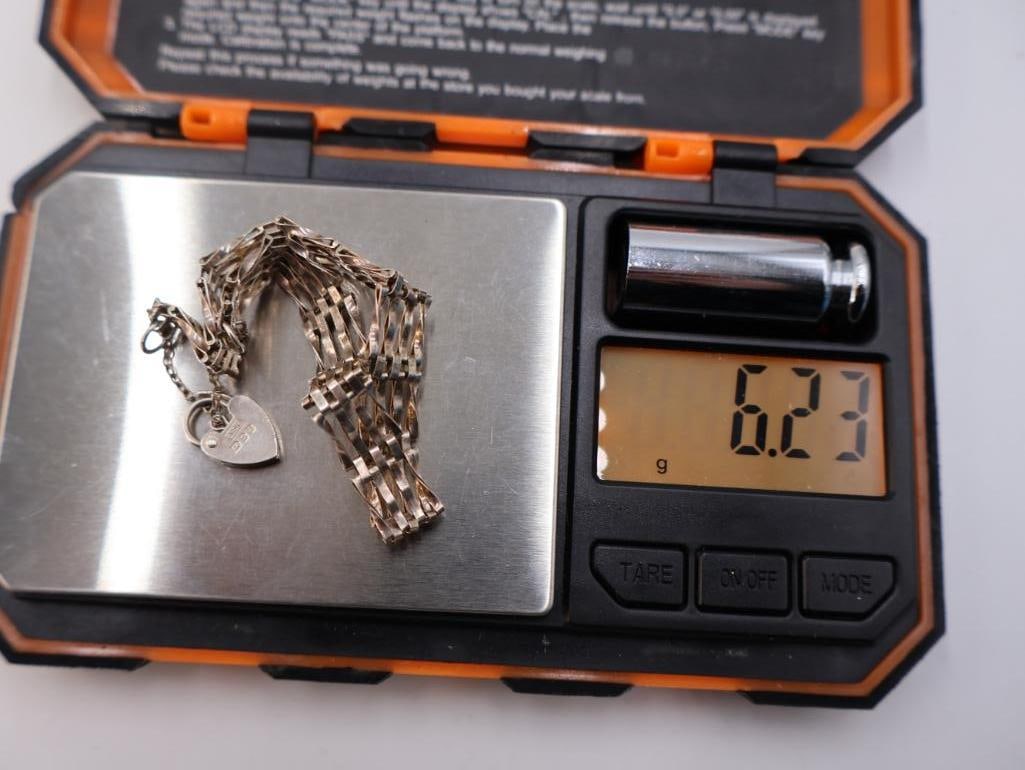 Two Beautiful sterling ladies Bracelets - 7