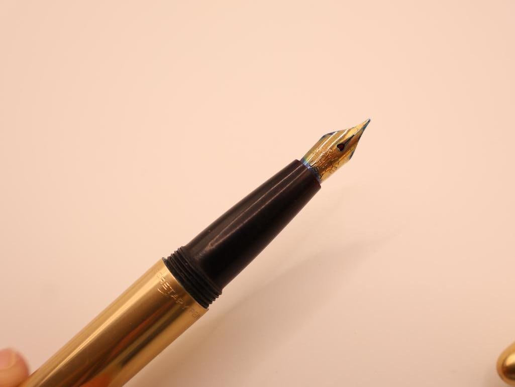 Vintage Gold Plated Secretary Pen Co Fountain Pens with 14k Nibs and More - 10