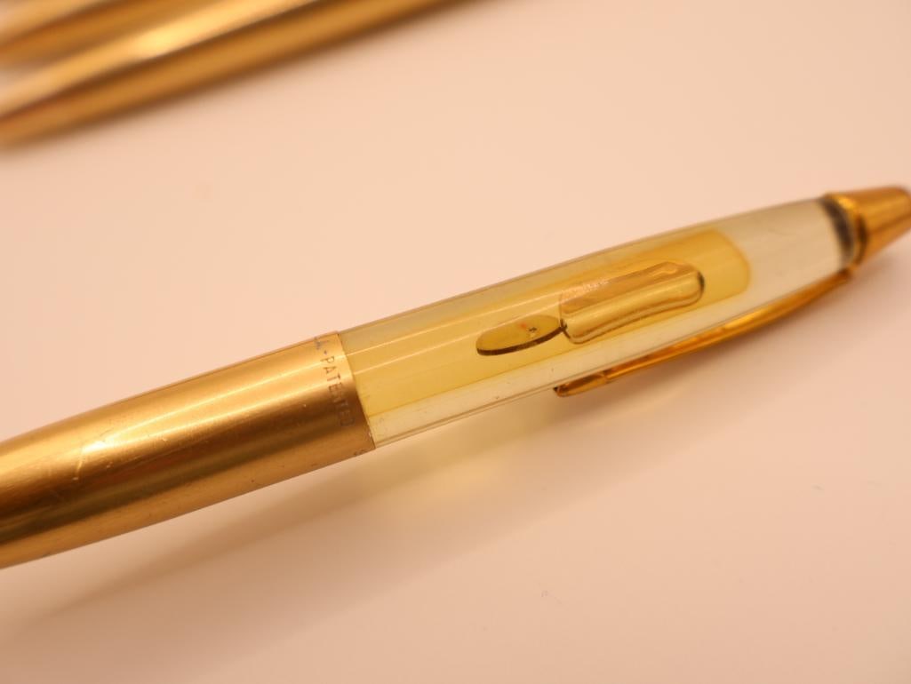 Vintage Gold Plated Secretary Pen Co Fountain Pens with 14k Nibs and More - 5