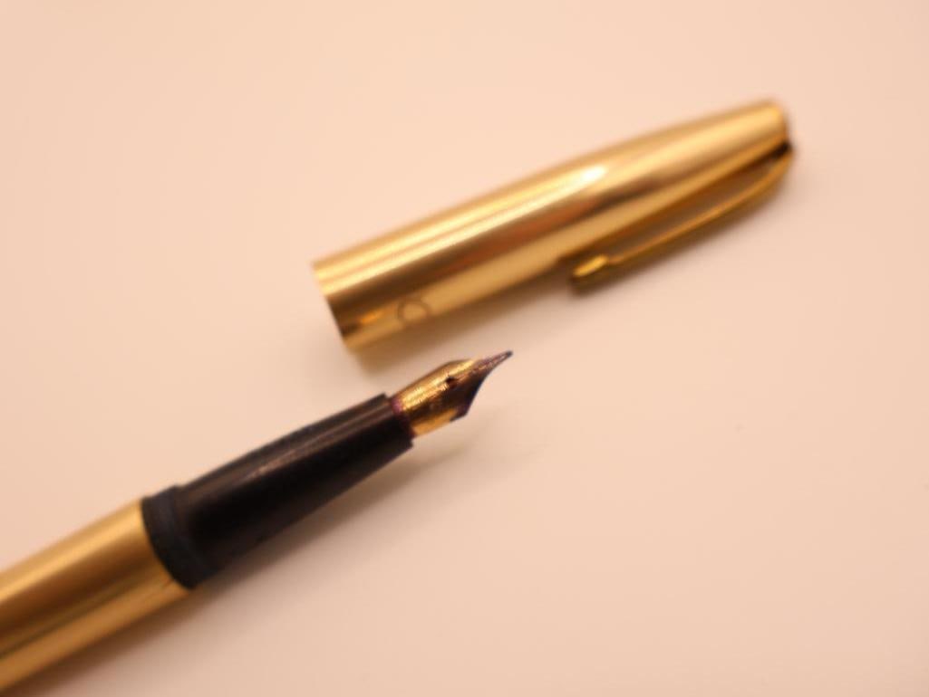 Vintage Gold Plated Secretary Pen Co Fountain Pens with 14k Nibs and More - 7