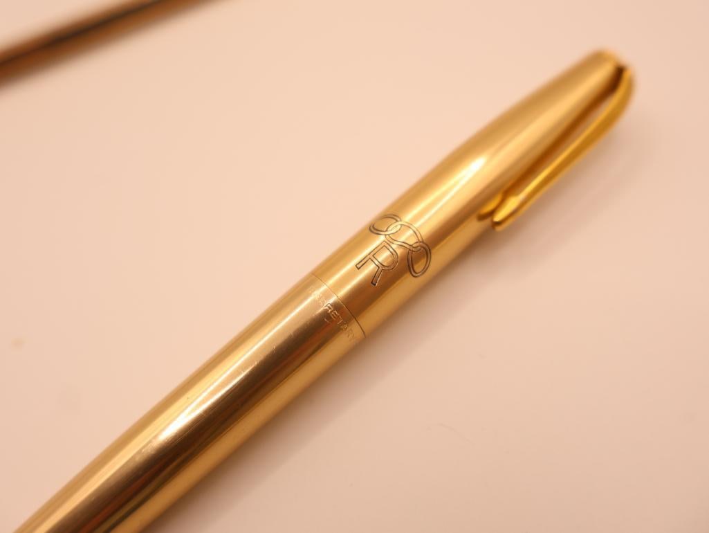 Vintage Gold Plated Secretary Pen Co Fountain Pens with 14k Nibs and More - 9