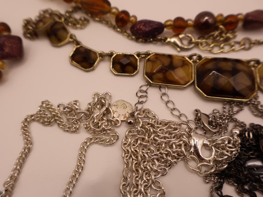 Large Lot of Statement Necklaces and More - 10