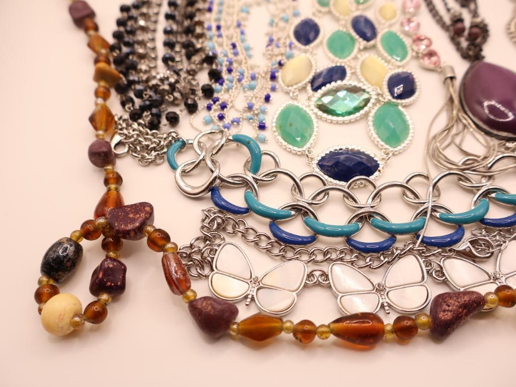 Large Lot of Statement Necklaces and More - 3