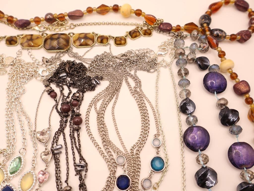 Large Lot of Statement Necklaces and More - 5