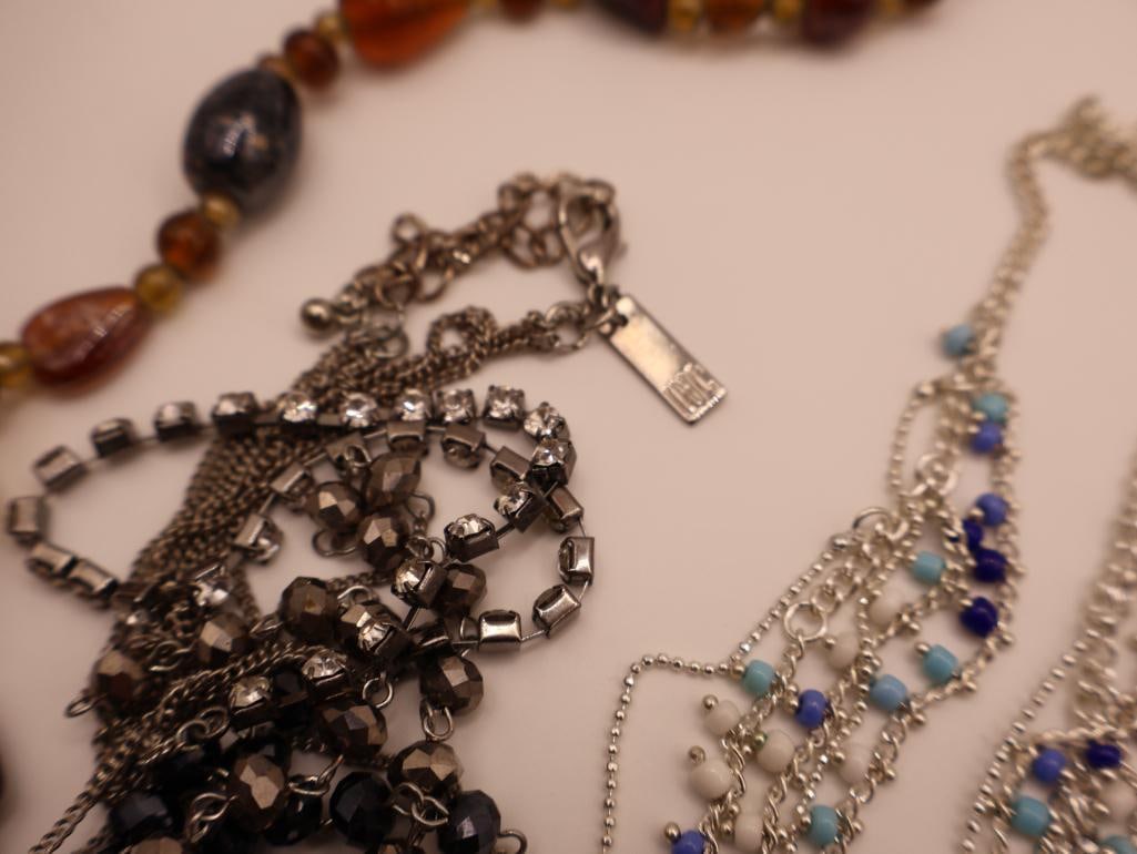 Large Lot of Statement Necklaces and More - 9